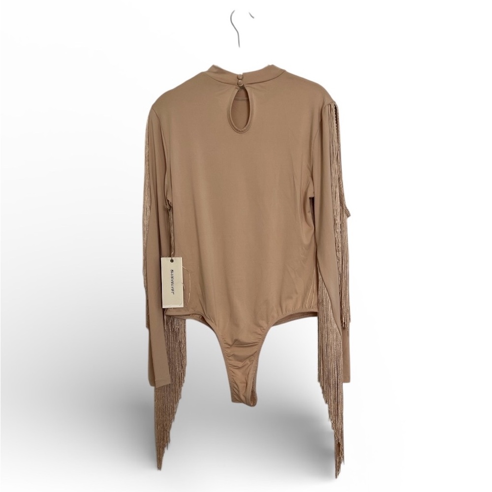 ✨ BlueVelvet fringe bodysuit ✨
 - Tan - Picture 2 of 4